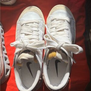 Nike Cream and Brown Sneakers